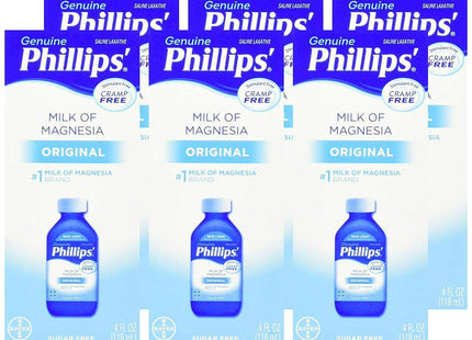 Bayer Phillips Milk Of Magnesia Saline Laxative Liquid Original 4 Floz (12 Pack) - Health Care > Over-the-Counter