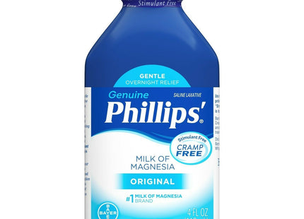 Bayer Phillips Milk Of Magnesia Saline Laxative Liquid Original 4 Floz - Health Care > Over-the-Counter Medication