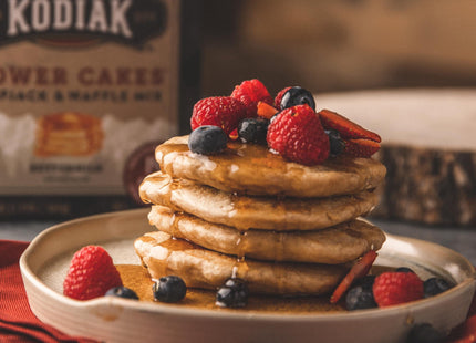 Kodiak Cakes Buttermilk Pancake and Waffle Mix Power Cakes, Flapjack and Waffle Baking Mix, Dark Chocolate, 20 Ounces (Pack Of 12)