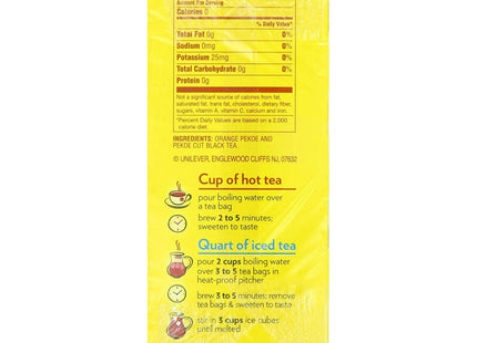 Lipton Naturally Smooth Taste, Black Tea Bags, Iced or Hot Tea, unsweetened, 8 ounce 100 Count (Pack Of 12)