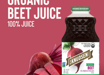 R.W. Knudsen, Family Organic Beet Juice Blend, Glass Bottle, 32 Fl Ounce (Pack Of 2)