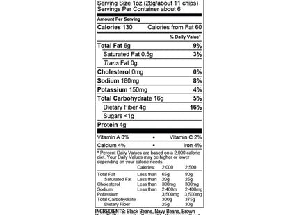 a close up of a nutrition label on a white background