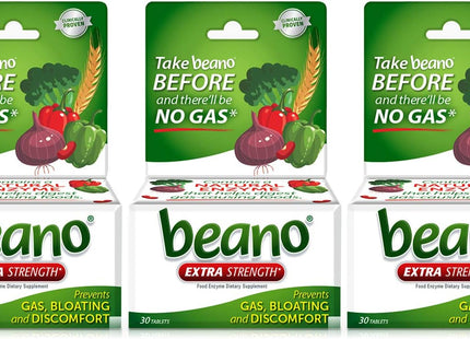 Beano Extra Strength Gas Prevention & Digestive Enzyme Supplement 30ct (24 Pack) - Health Care > Over-the-Counter