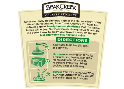 Bear Creek Country Kitchens Cheddar Broccoli Soup Bowl - 1.9oz (Pack Of 1) - Food Beverages & Tobacco > Items Pasta