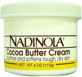 a jar of nadda cocoa butter cream