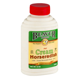 Beaver Brand Cream Style Horseradish Squeezable Bottles 12oz (12 Pack) - Food & Beverages > Condiments Sauces Marinades