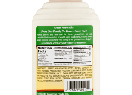 Beaver Brand Cream Style Horseradish Squeezable Bottles 12oz (2 Pack) - Food & Beverages > Condiments Sauces Marinades
