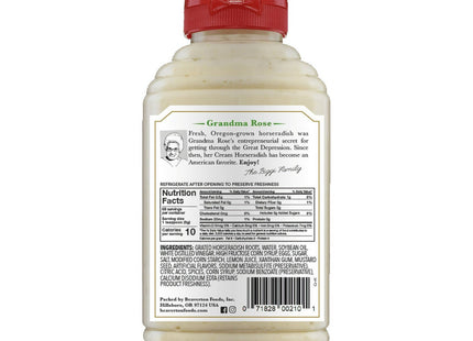 Beaver Brand Cream Style Horseradish Squeezable Bottles 12oz (24 Pack) - Food & Beverages > Condiments Sauces Marinades