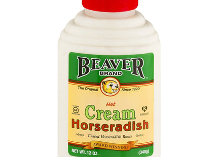 Beaver Brand Cream Style Horseradish Squeezable Bottles 12oz (24 Pack) - Food & Beverages > Condiments Sauces Marinades