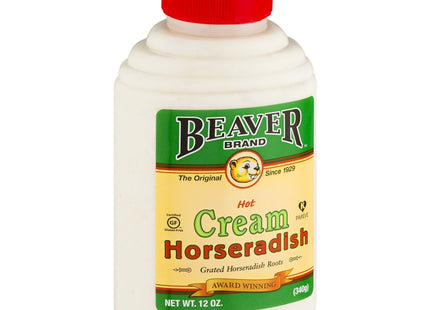 Beaver Brand Cream Style Horseradish Squeezable Bottles 12oz (24 Pack) - Food & Beverages > Condiments Sauces Marinades