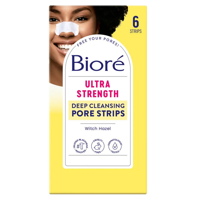 Biore Blackhead Remover Witch Hazel Ultra Cleansing Pore Strips 6ct (12 Pack) - Personal Care > Skin Acne & Blemish