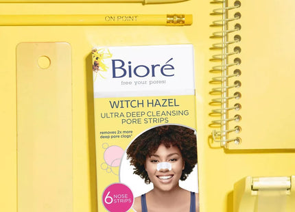 Biore Blackhead Remover Witch Hazel Ultra Cleansing Pore Strips 6ct - Personal Care > Skin Acne & Blemish Treatments