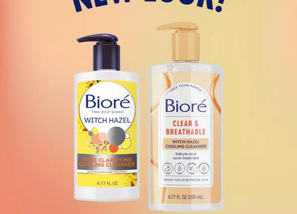 Biore Witch Hazel Pore Clarifying Cooling Cleanser Acne Face Wash 6.77oz - Personal Care > Skin Cleansers & Toners