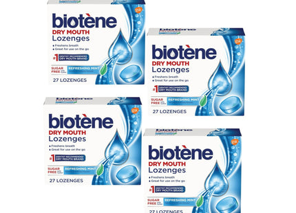 Biotene Dry Mouth Lozenges Relief and Breath Freshener Refreshing Mint 27ct (4 Pack) - Personal Care > Oral Fresheners