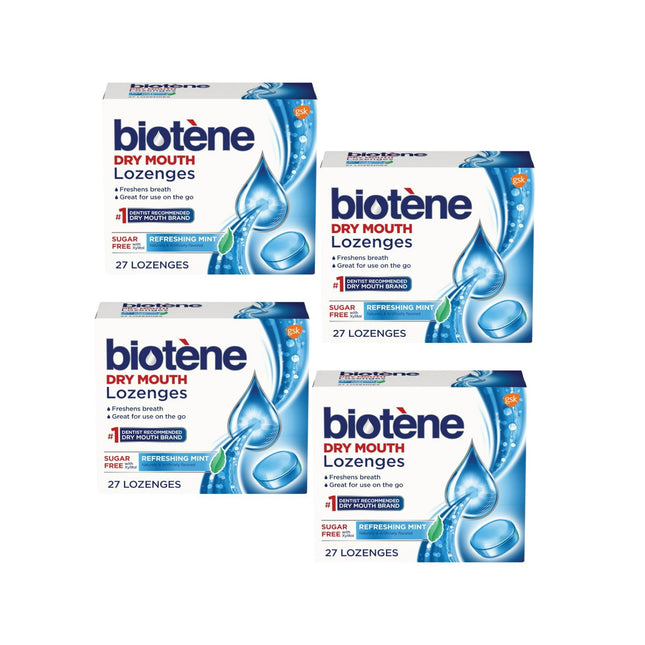 Biotene Dry Mouth Lozenges Relief and Breath Freshener Refreshing Mint 27ct (4 Pack) - Personal Care > Oral Fresheners