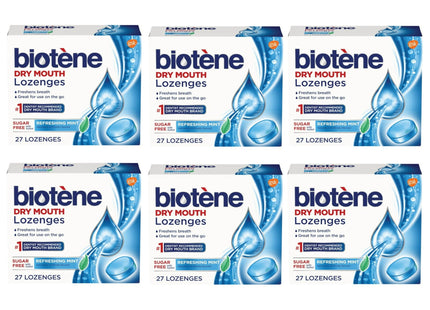 Biotene Dry Mouth Lozenges Relief and Breath Freshener Refreshing Mint 27ct (6 Pack) - Personal Care > Oral Fresheners