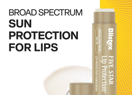 Blistex FiveStar Lip Protection SPF30 Balm Moisture Shield 0.15oz (3 Pack) - Personal Care > Skin Balms & Treatments