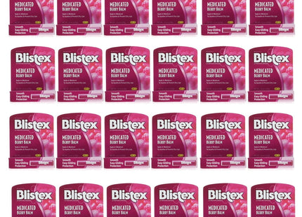 Blistex Medicated Barry Lip Balm Stick SPF15 Dry Cracked Lips 0.15oz (24 Pack) - Personal Care > Skin Balms & Treatments