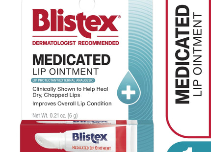 Blistex Medicated Lip Ointment Moisturizer Cold Sore Cream 0.21oz (2 Pack) - Personal Care > Skin Balms & Treatments