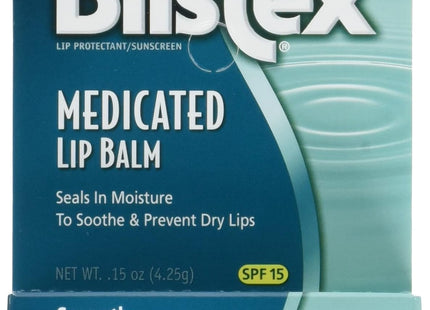 Blistex Medicated Protectant/Sunscreen SPF15 Lip Balm Stick 0.15oz (24 Pack) - Personal Care > Skin Balms & Treatments