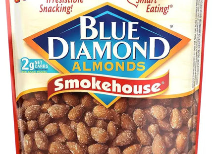 a close up of a bag of blue diamond almonds