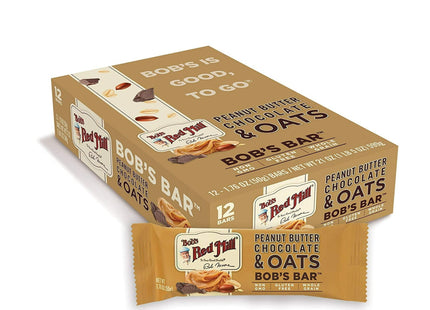 Bob s Red Mill Bar Peanut Butter Whole Grain Chocolate & Oats 1.76oz (12 Pack) - Food Beverages > Sweets Cereal