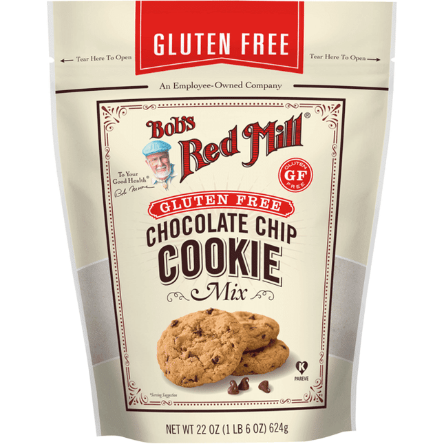 Bob s Red Mill Chocolate Chip Cookie Mix Gluten Free 22oz (12 Pack) - Food & Beverages > Baking Desserts Mixes