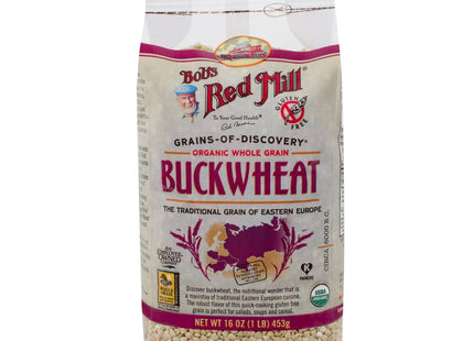 Bob s Red Mill Organic Whole Grain Buckwheat 16oz (2 Pack) - Food & Beverages > Pasta Grains Cereals