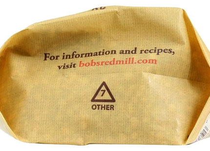 a brown paper bag with a logo on it