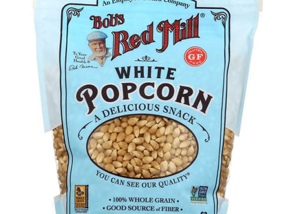Bob’s Red Mill Resealable Whole Grain Snack Kernel White Popcorn 30oz - Food & Beverages > Snacks