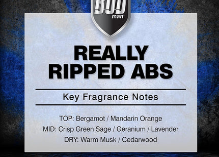 Bod Man Really Ripped Abs De Coeur Fragrance Body Spray For Men 8.0oz (12 Pack) - Personal Care > Fragrances Men’s