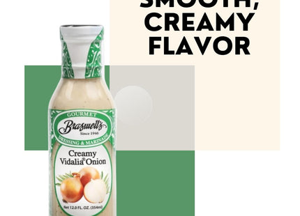 Braswell’s Gourmet Dressing & marinade Creamy Vidalia Onion 12 Floz (2 Pack) - Food Beverages > Condiments Sauces Salad