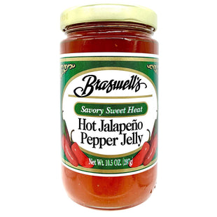 Braswell’s Hot Jalapeno Pepper Jelly Savory Sweet Heat Natural 10.5oz (6 Pack) - Food & Beverages > Jam Honey Spreads