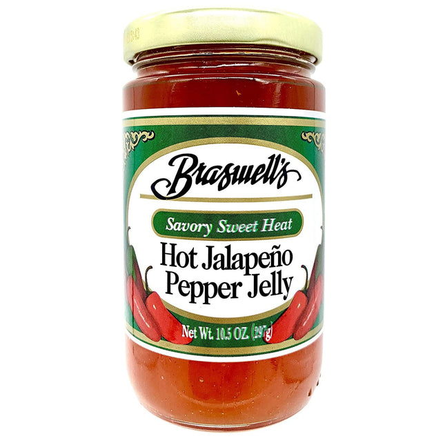 Braswell’s Hot Jalapeno Pepper Jelly Savory Sweet Heat Natural 10.5oz (6 Pack) - Food & Beverages > Jam Honey Spreads