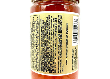 Braswell’s Hot Jalapeno Pepper Jelly Savory Sweet Heat Natural 10.5oz (6 Pack) - Food & Beverages > Jam Honey Spreads