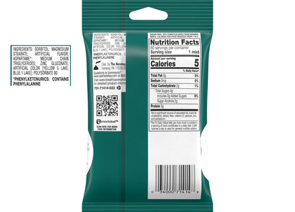 Breath Savers Wintergreen Flavored Sugar Free Mints Rolls 0.75 oz (24 Pack) - Food & Beverages > Sweets Chocolate Gums