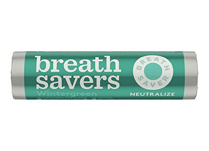 Breath Savers Wintergreen Flavored Sugar Free Mints Rolls 0.75 oz (24 Pack) - Food & Beverages > Sweets Chocolate Gums