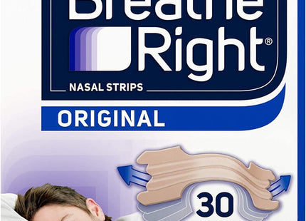 Breathe Right Nasal Strip to Stop Snoring Original Tan Small/Medium 30ct (2 Pack) - Health Care > Sleeping Aids Strips