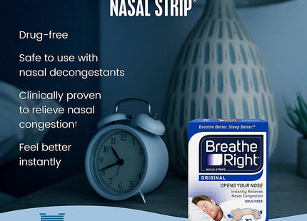 Breathe Right Nasal Strip to Stop Snoring Original Tan Small/Medium 30ct (3 Pack) - Health Care > Sleeping Aids Strips