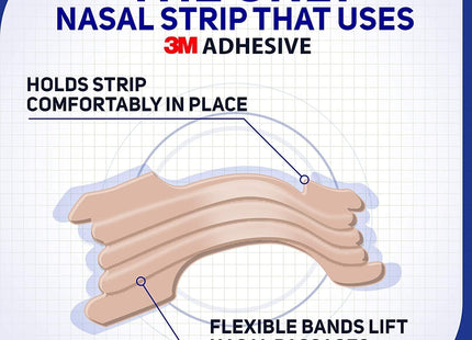 Breathe Right Nasal Strip to Stop Snoring Original Tan Small/Medium 30ct - Health Care > Sleeping Aids Strips