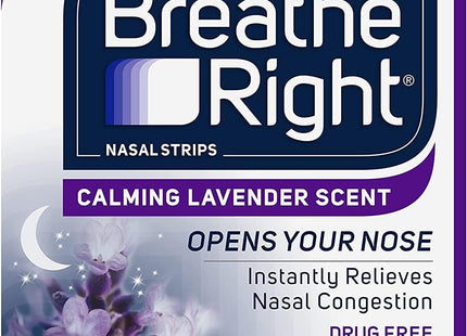 Breathe Right Nasal Strips Calming Lavender Extra Strength Tan 26ct (3 Pack) - Health Care > Sleeping Aids