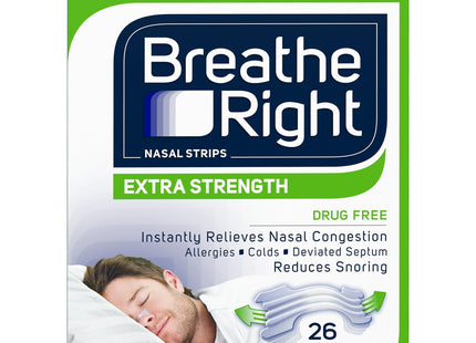Breathe Right Nasal Strips Extra Strength Clear Sensitive Skin 26ct - Health Care > Sleeping Aids