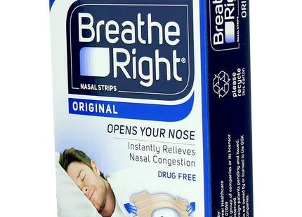 Breathe Right Nasal Strips to Stop Snoring Original Tan Large 30ct (12 Pack) - Health Care > Sleeping Aids