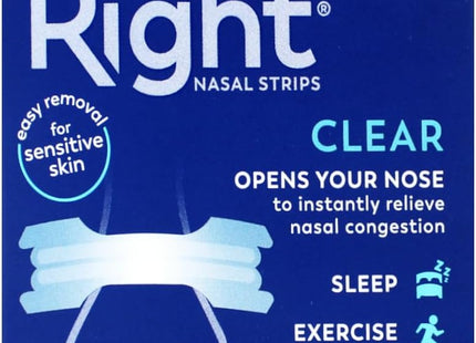 Breathe Right Original Clear Nasal Strips Sensitive Skin Large 30ct (7 Pack) - Health Care > Sleeping Aids