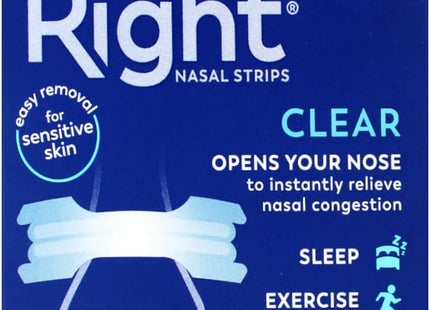 Breathe Right Original Clear Nasal Strips Sensitive Skin Large 30ct (6 Pack) - Health Care > Sleeping Aids