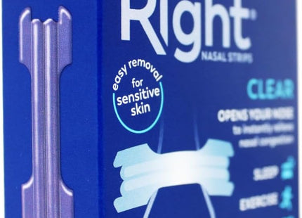 Breathe Right Original Clear Nasal Strips Sensitive Skin Large 30ct (6 Pack) - Health Care > Sleeping Aids