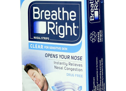 Breathe Right Original Nasal Strips Clear Small/ Medium 30ct (12 Pack) - Health Care > Sleeping Aids