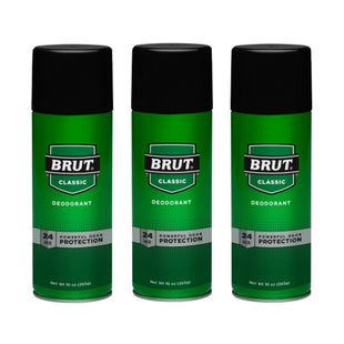 Brut 24 Hour Protection Deodorant Spray Classic Scent Unisex 10oz (3 Pack) - Personal Care > Bath & Body Anti-Perspirant