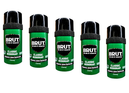 BRUT Round Solid Deodorant Stick with Trimax Original Fragrance 2.50oz (10 Pack) - Personal Care > Bath & Body