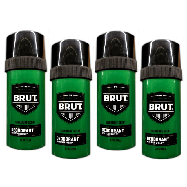 BRUT Round Solid Deodorant Stick with Trimax Original Fragrance 2.50oz (4 Pack) - Personal Care > Bath & Body